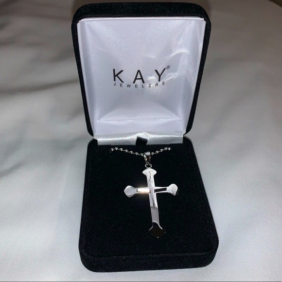 Mens Kay Jewelers Cross Necklace 